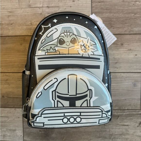 NWT Loungefly | Disney Star Wars Mandalorian and Grogu Mini Backpack main image 8